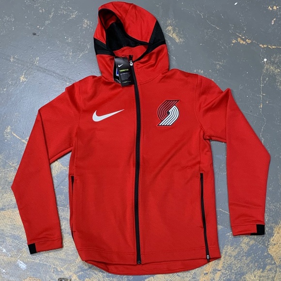 Nike Portland Trailblazers 940158-657 NBA Medium Hooded Sweater Blazers Therma - Picture 9 of 9